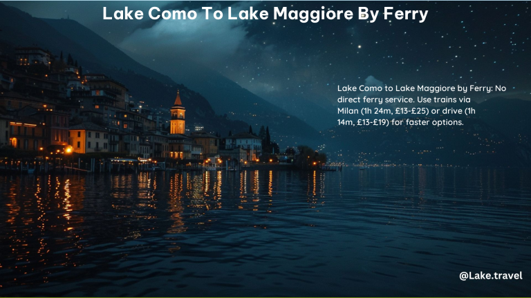 Lake Como to Lake Maggiore by Ferry