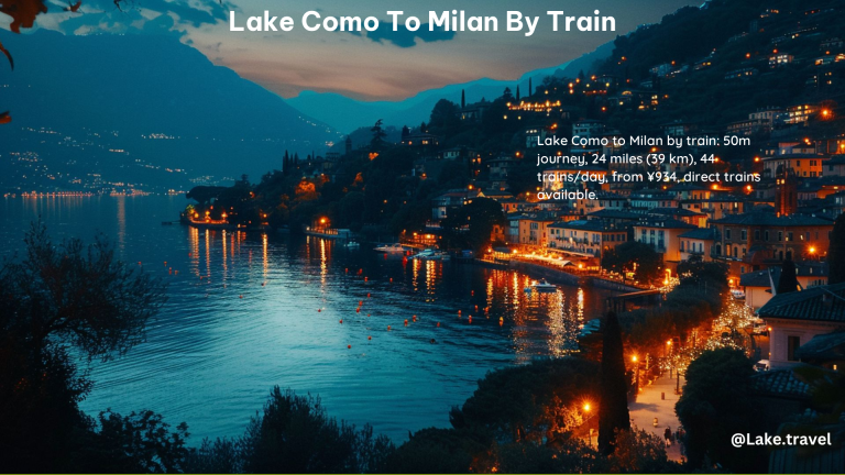 Lake Como to Milan by Train