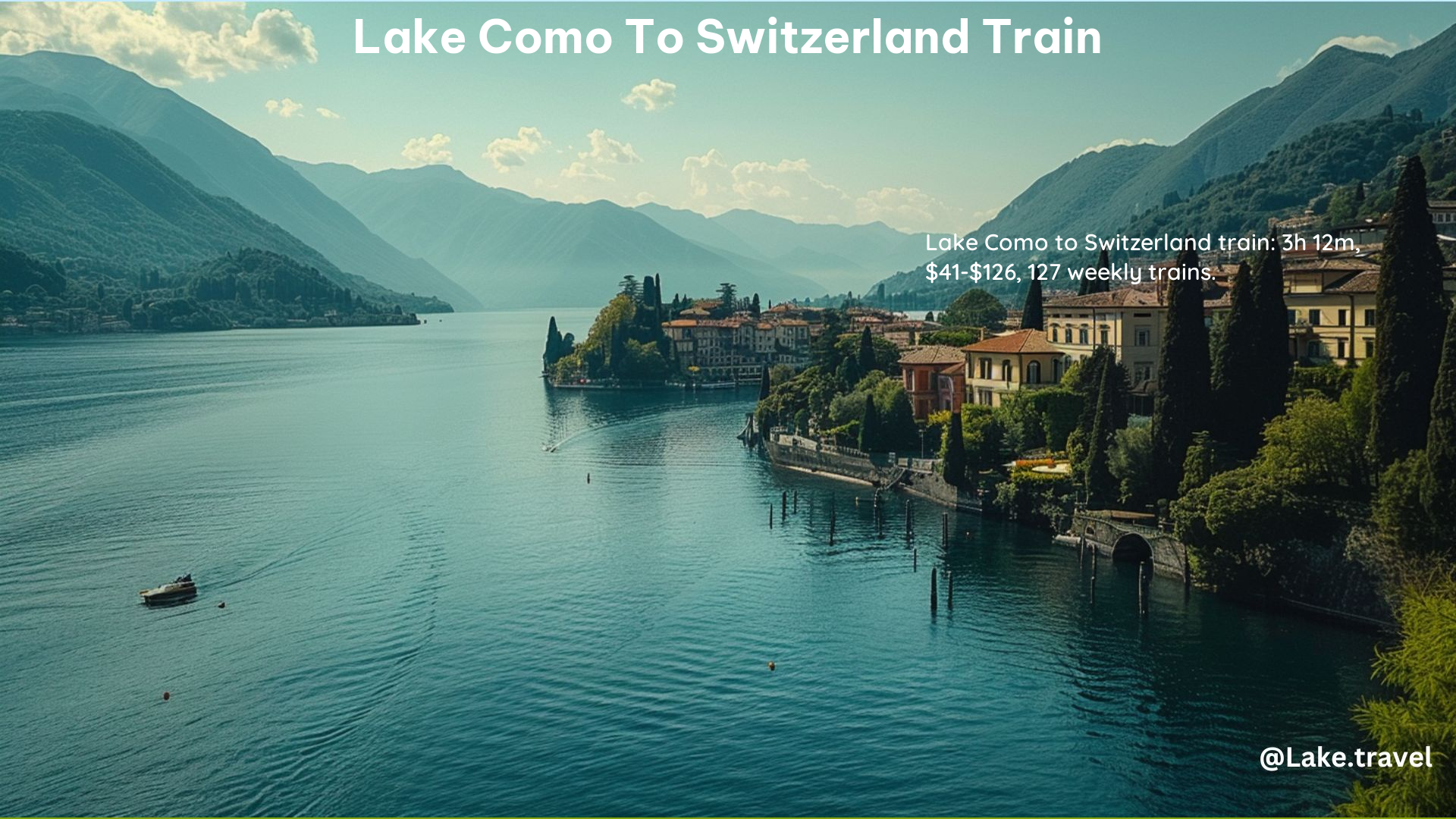 Lake Como to Switzerland Train