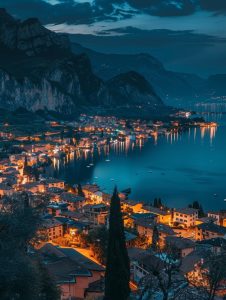 Lake garda At night