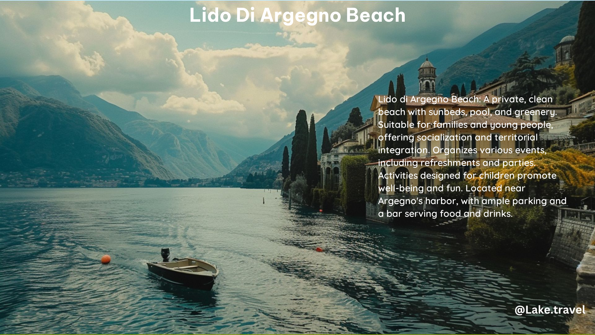 Lido DI Argegno Beach