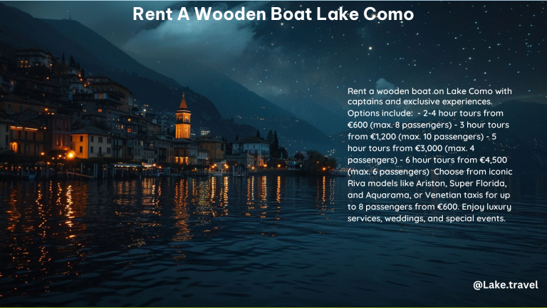 Rent a Wooden Boat Lake Como