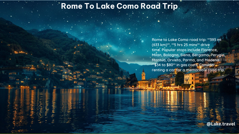 Rome to Lake Como Road Trip