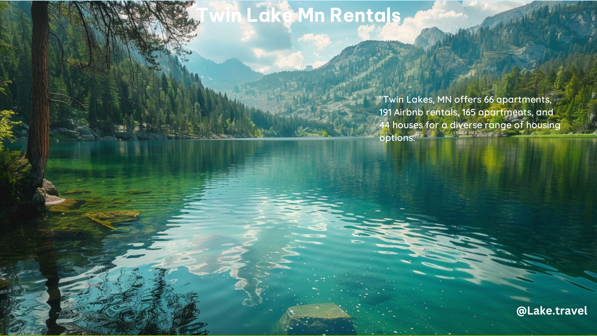 Twin Lake MN Rentals