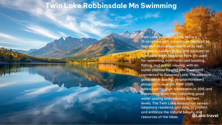 Twin Lake Robbinsdale MN Swimming