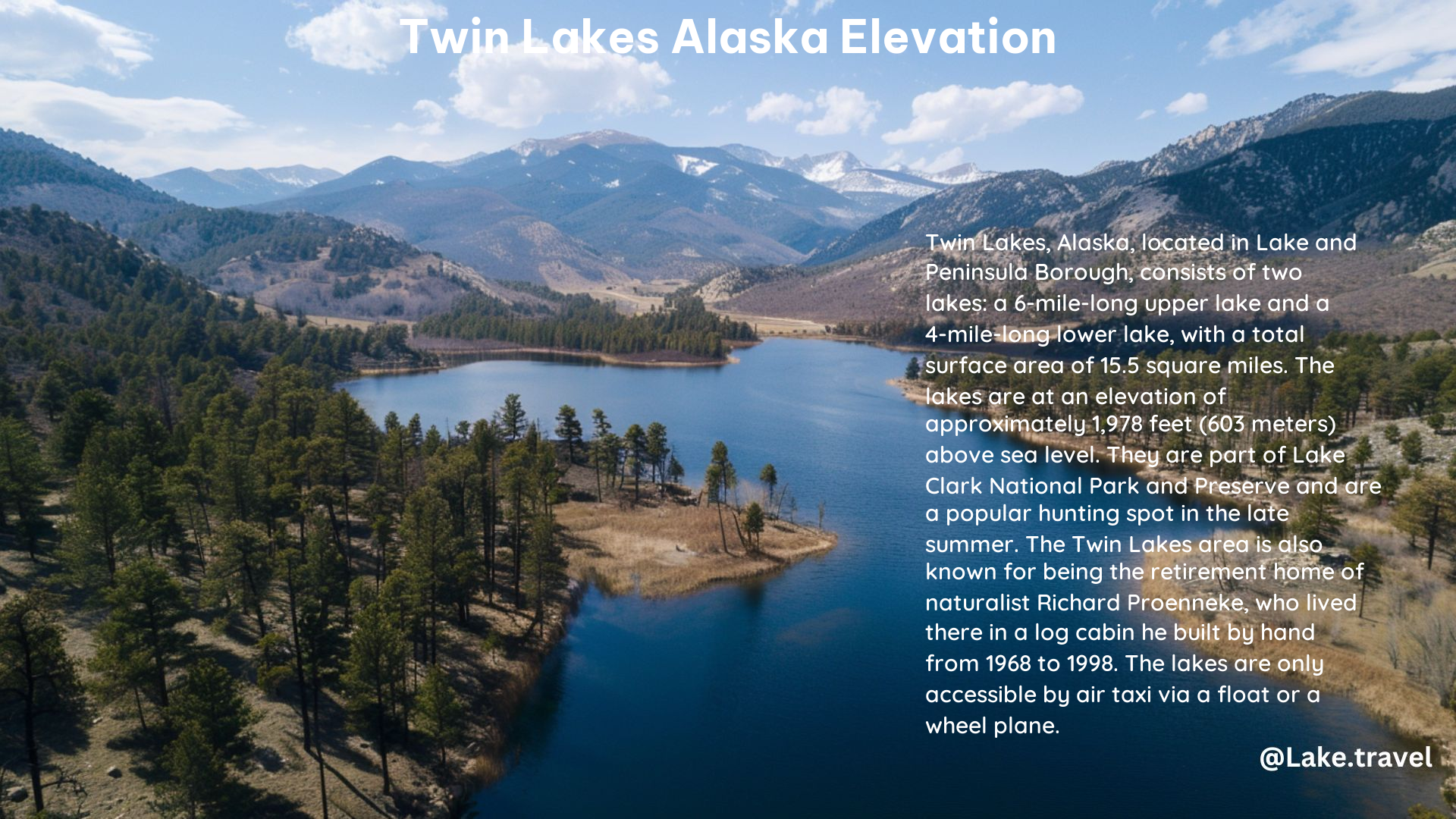 Twin Lakes Alaska Elevation