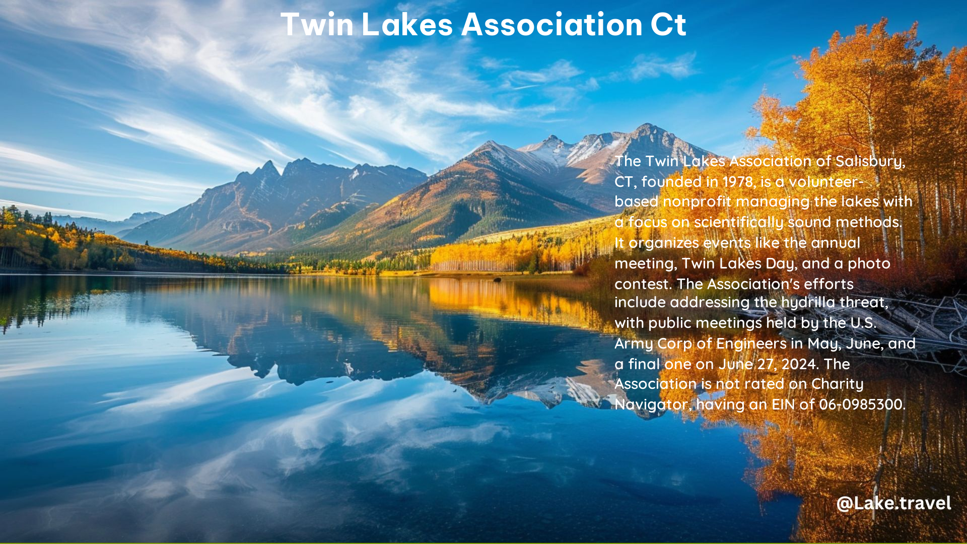 Twin Lakes Association CT