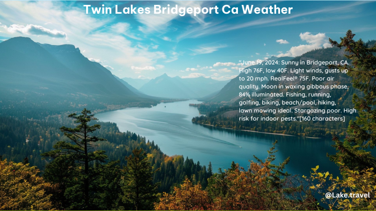 Twin Lakes Bridgeport CA Weather