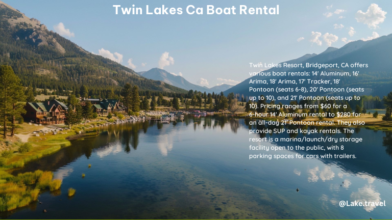 Twin Lakes CA Boat Rental