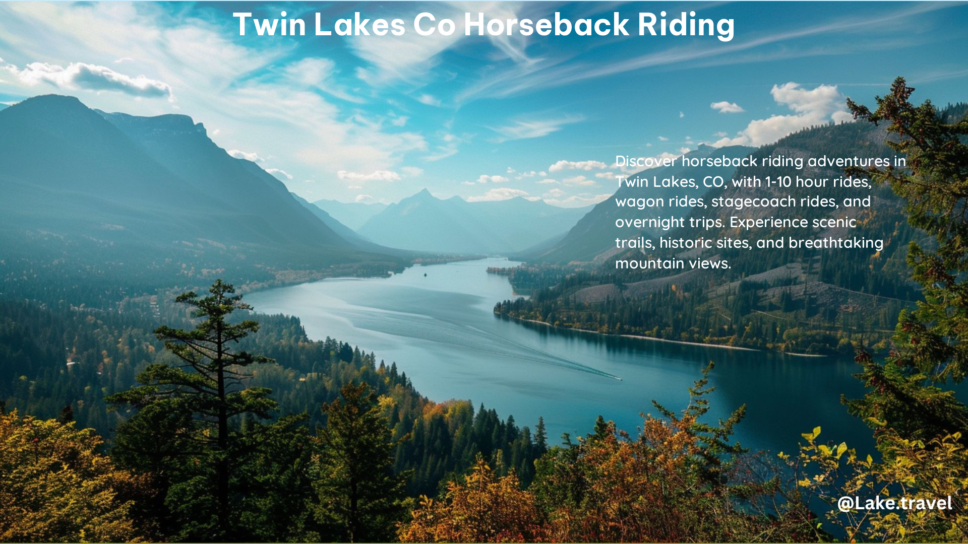 Twin Lakes Co Horseback Riding