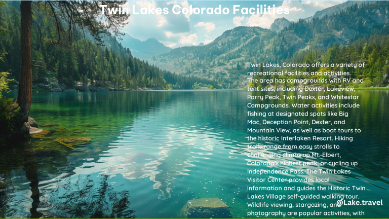 Twin Lakes Colorado Facilities