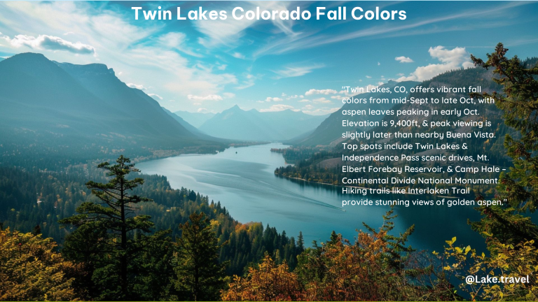 Twin Lakes Colorado Fall Colors