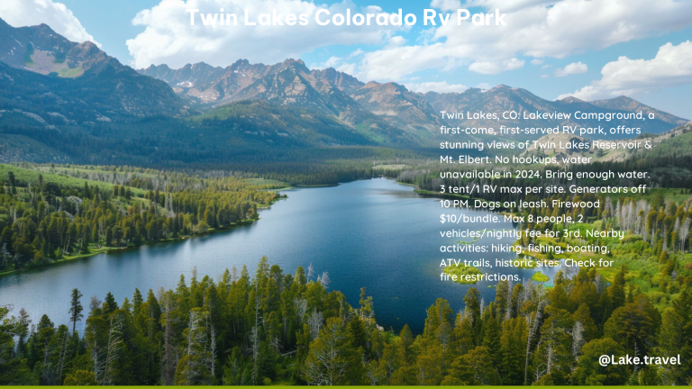 Twin Lakes Colorado RV Park