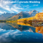 Twin Lakes Colorado Wedding