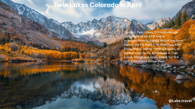 Twin Lakes Colorado in April