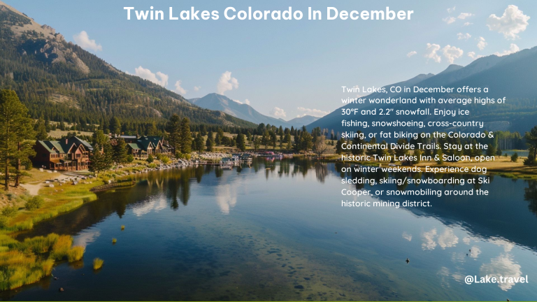 Twin Lakes Colorado in December