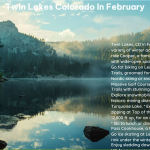 Twin Lakes Colorado in February