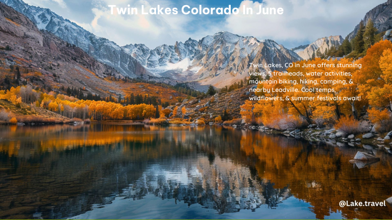 Twin Lakes Colorado in June