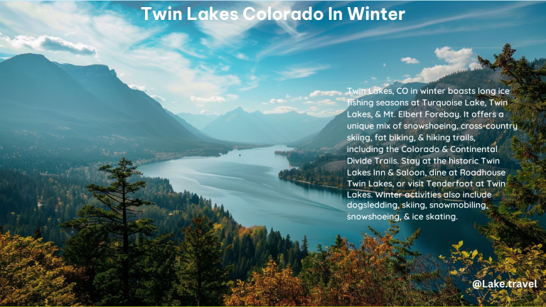 Twin Lakes Colorado in Winter