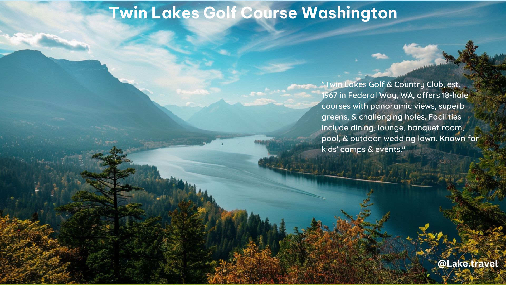 Twin Lakes Golf Course Washington