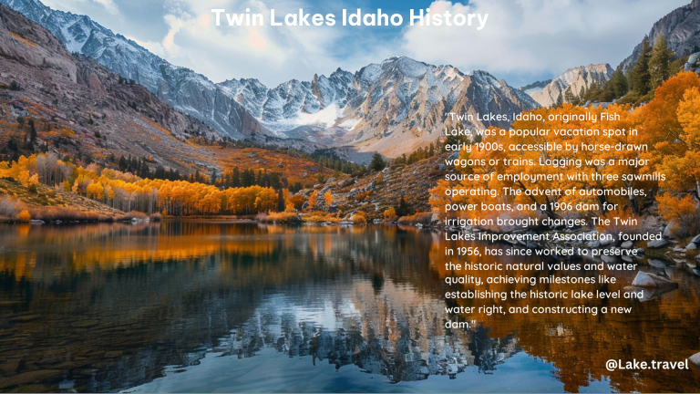 Twin Lakes Idaho History