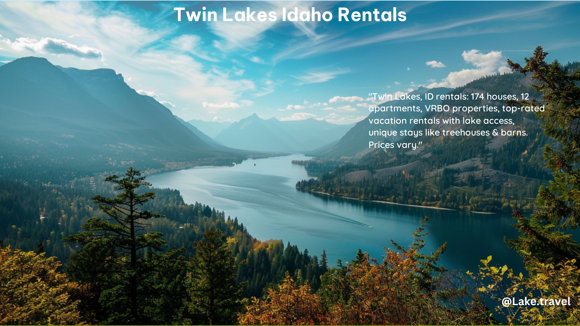 Twin Lakes Idaho Rentals