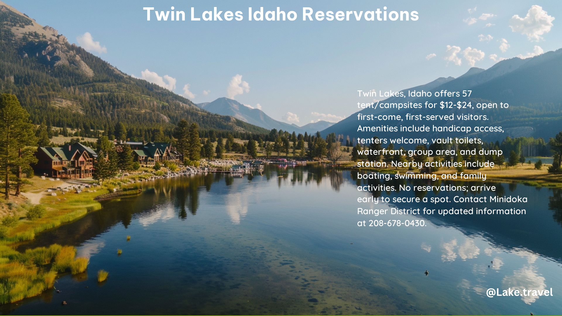 Twin Lakes Idaho Reservations