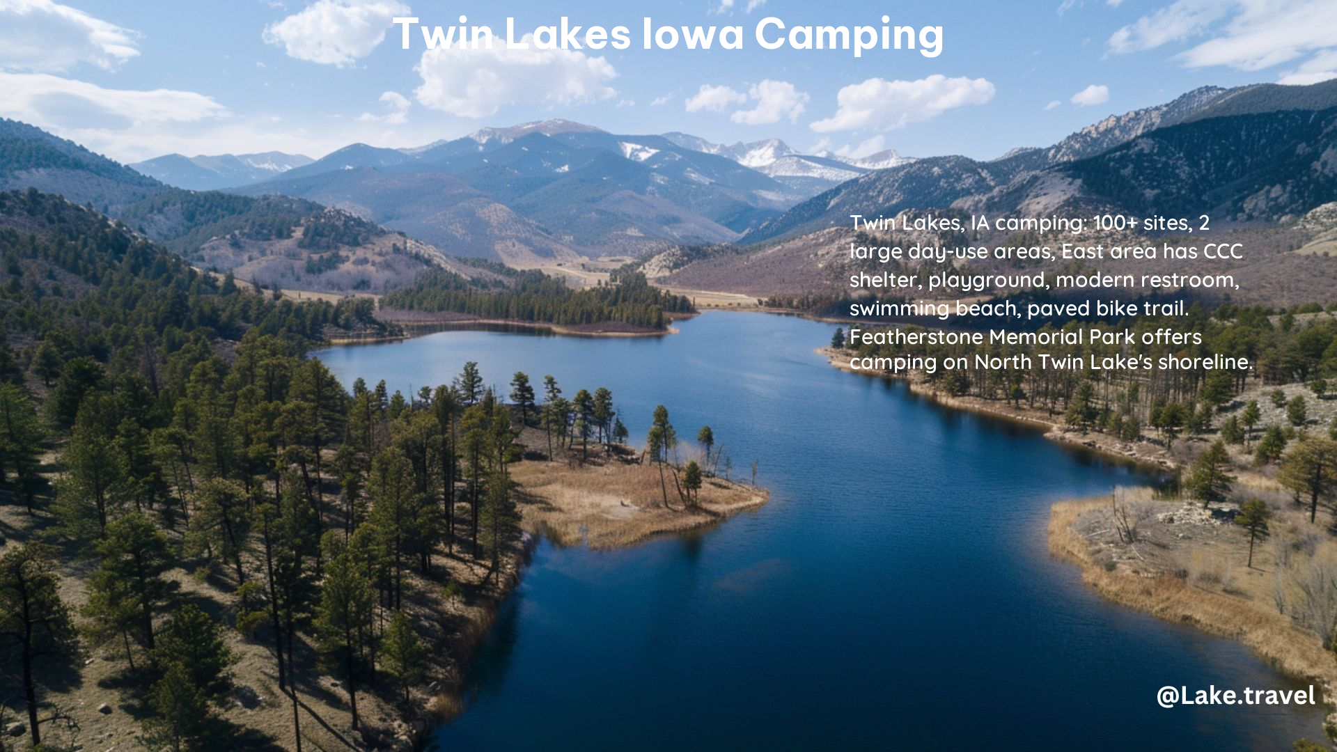 Twin Lakes Iowa Camping