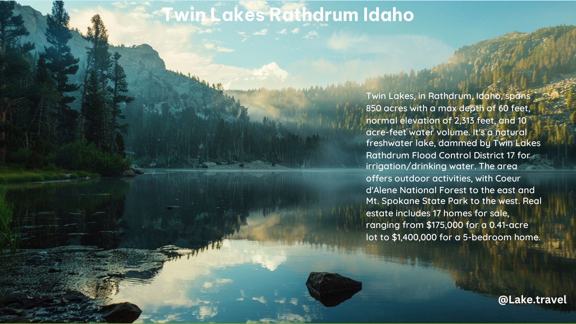 Twin Lakes Rathdrum Idaho