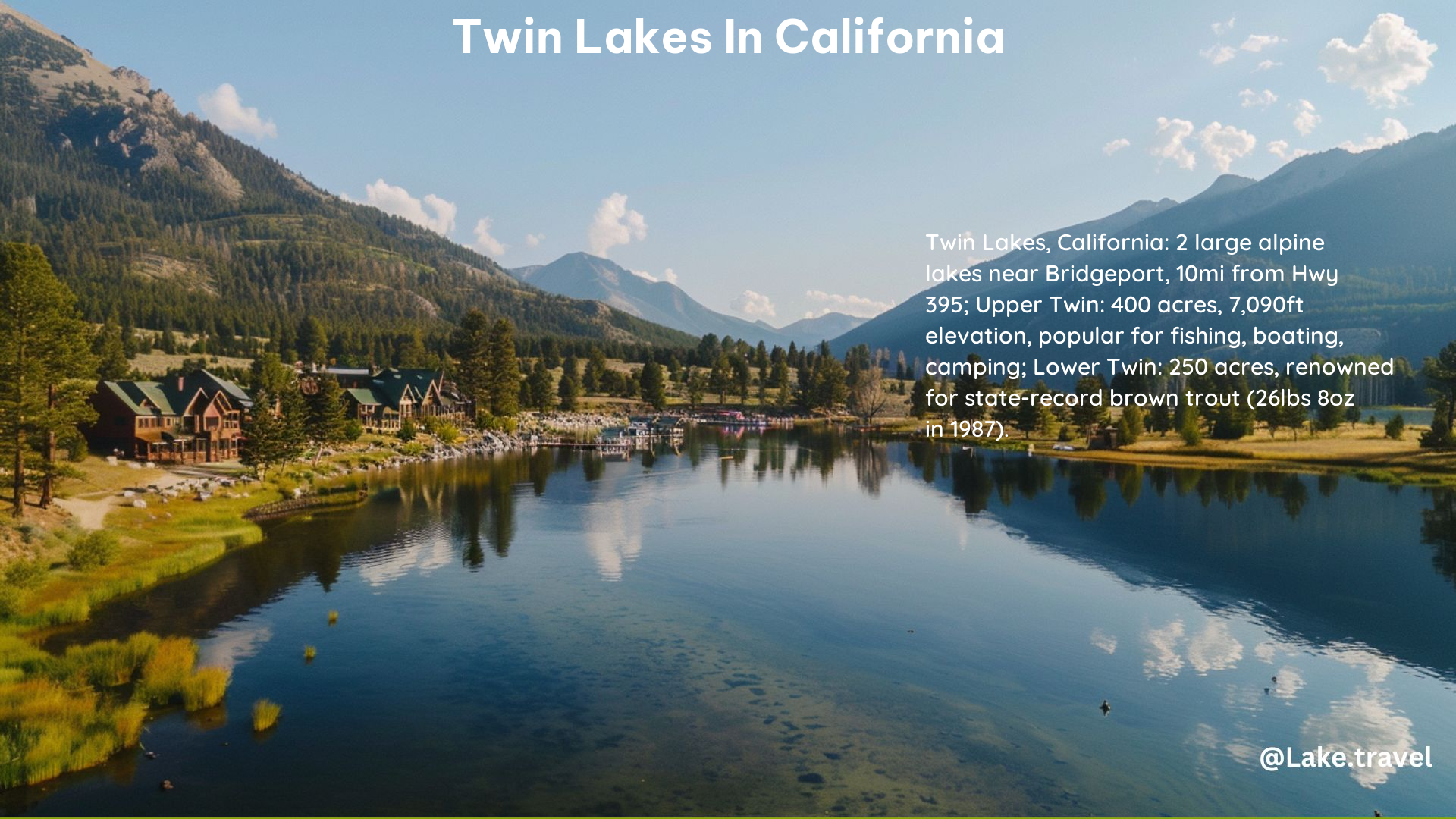 Twin Lakes in California