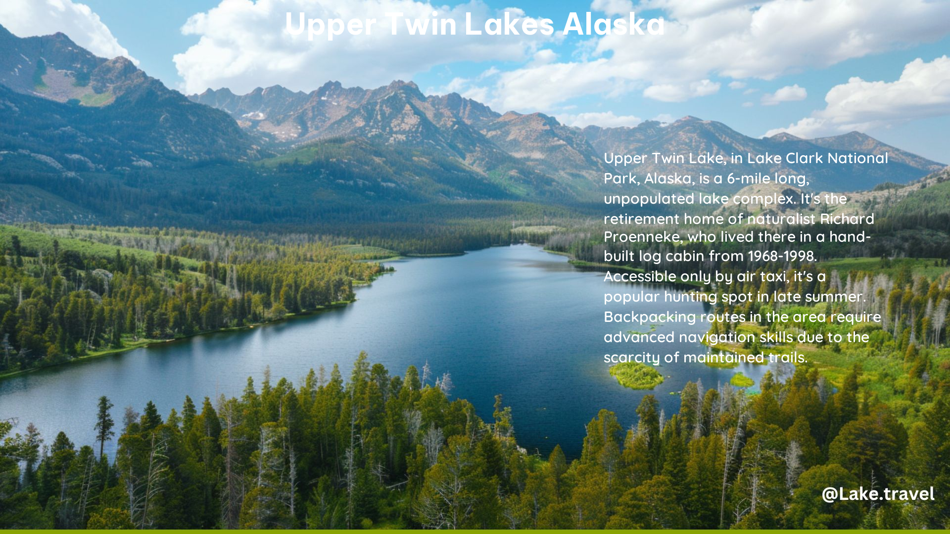 Upper Twin Lakes Alaska