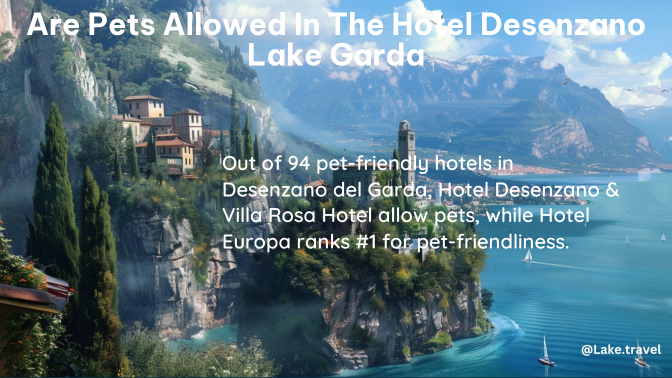 are pets allowed in the hotel desenzano lake garda