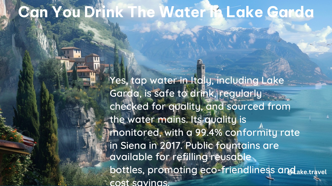 can you drink the water in lake garda