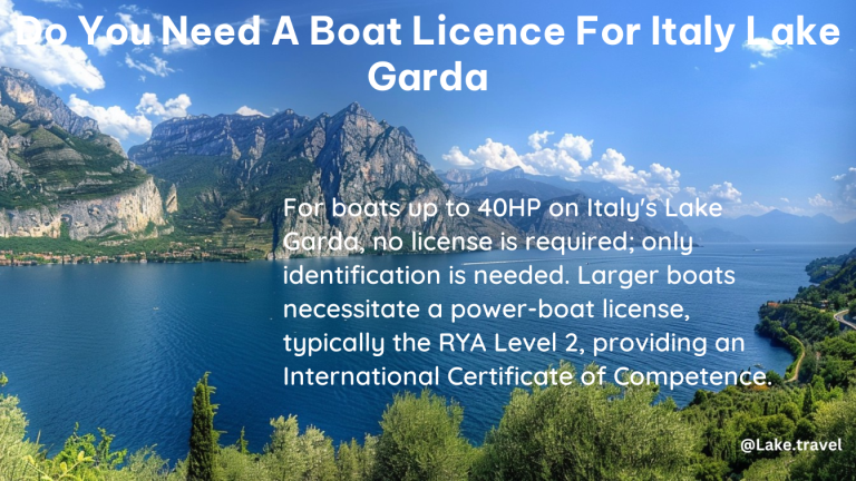 do you need a boat licence for italy lake garda