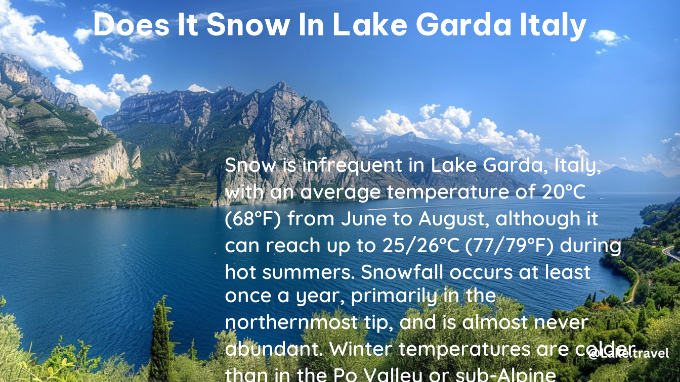 does it snow in lake garda italy