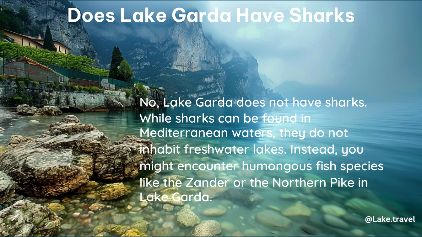 does lake garda have sharks