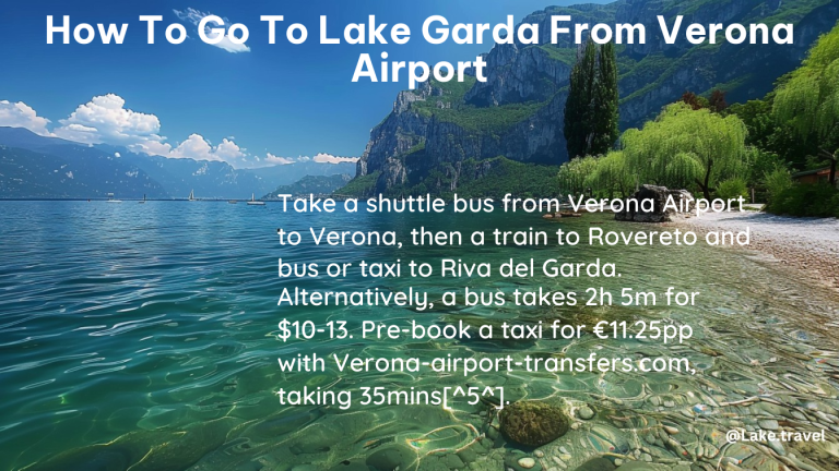 how to go to lake garda from verona airport