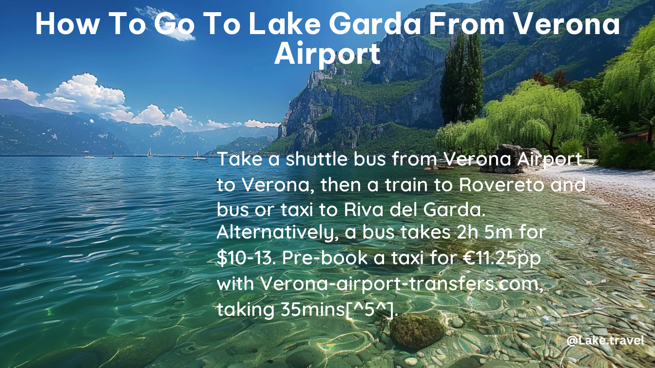 how to go to lake garda from verona airport