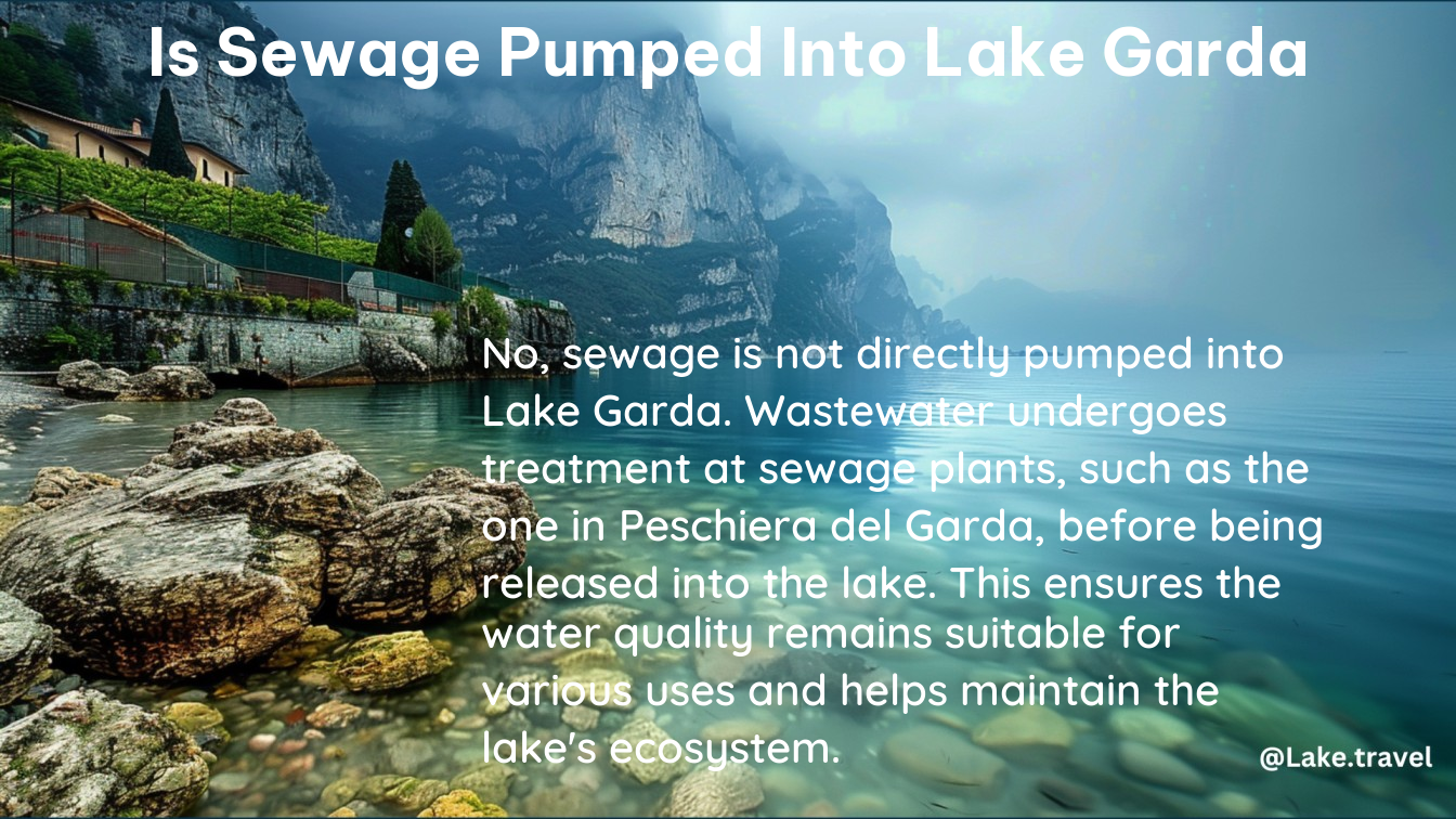 is sewage pumped into lake garda