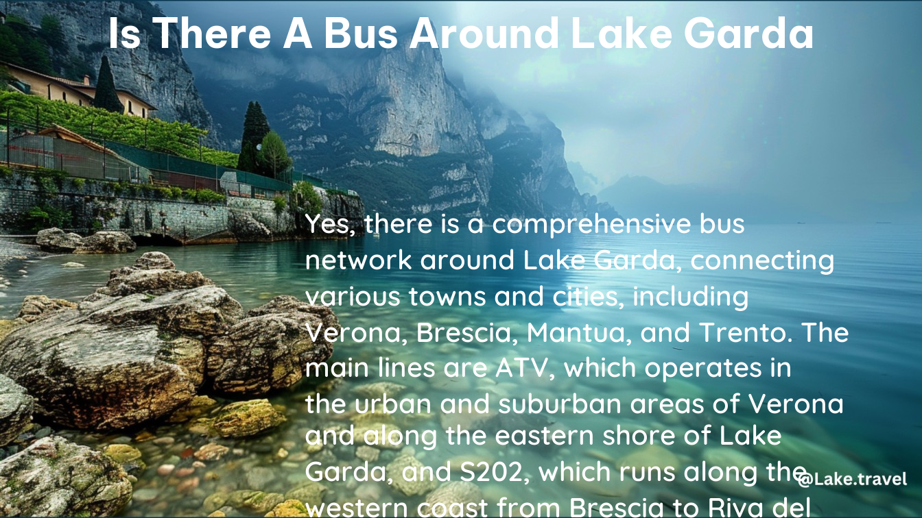 is there a bus around lake garda