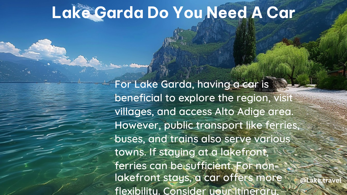 lake garda do you need a car