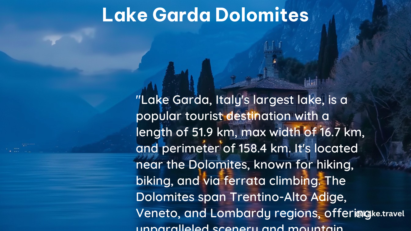 lake garda dolomites