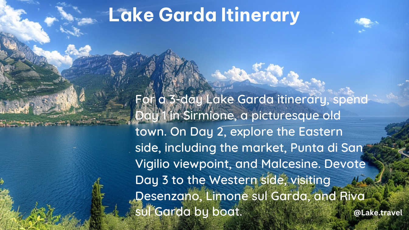 lake garda itinerary