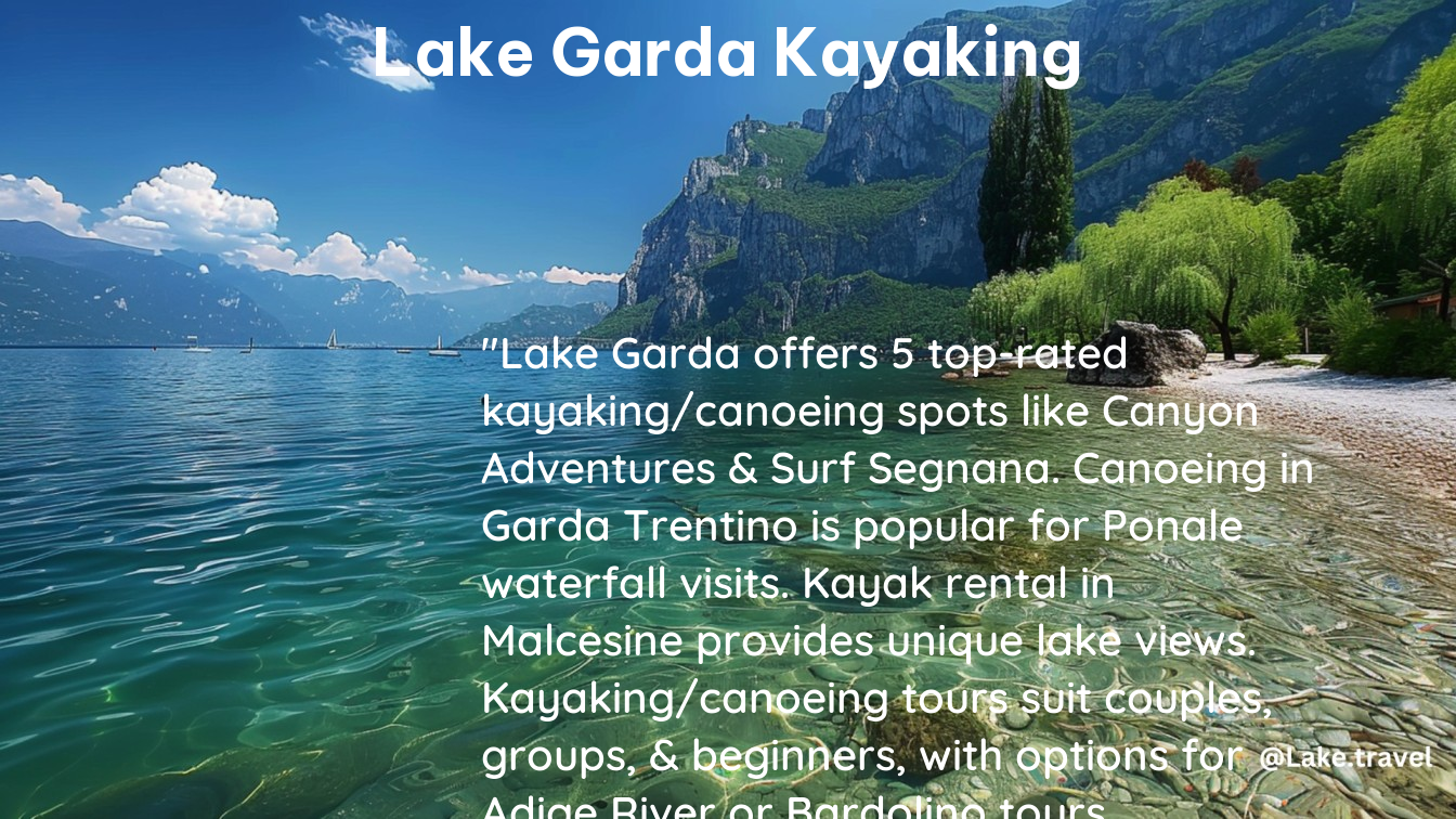 lake garda kayaking