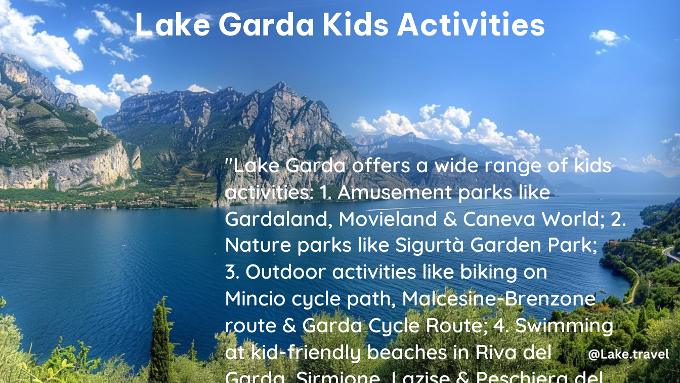 lake garda kids activities