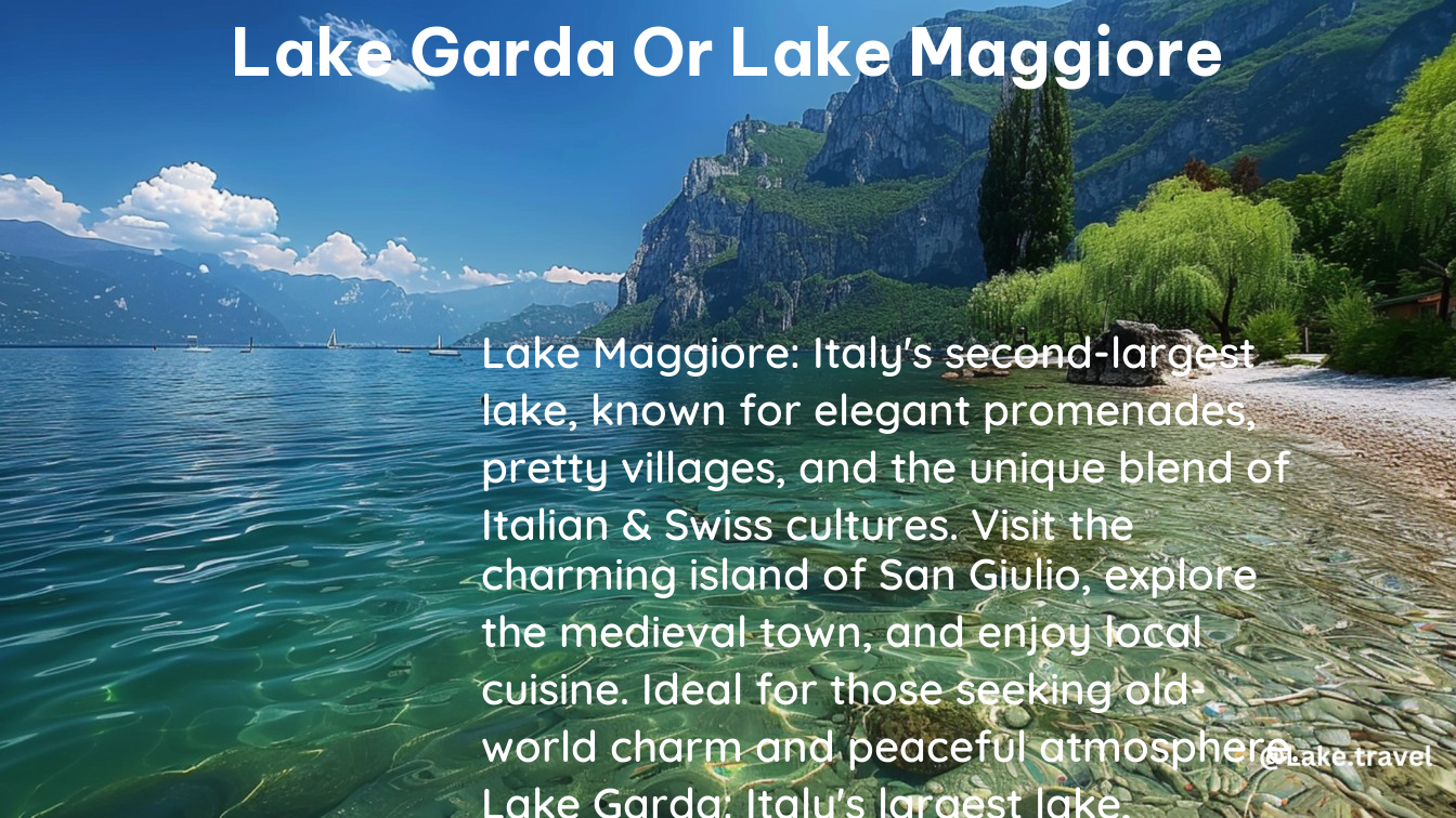 lake garda or lake maggiore