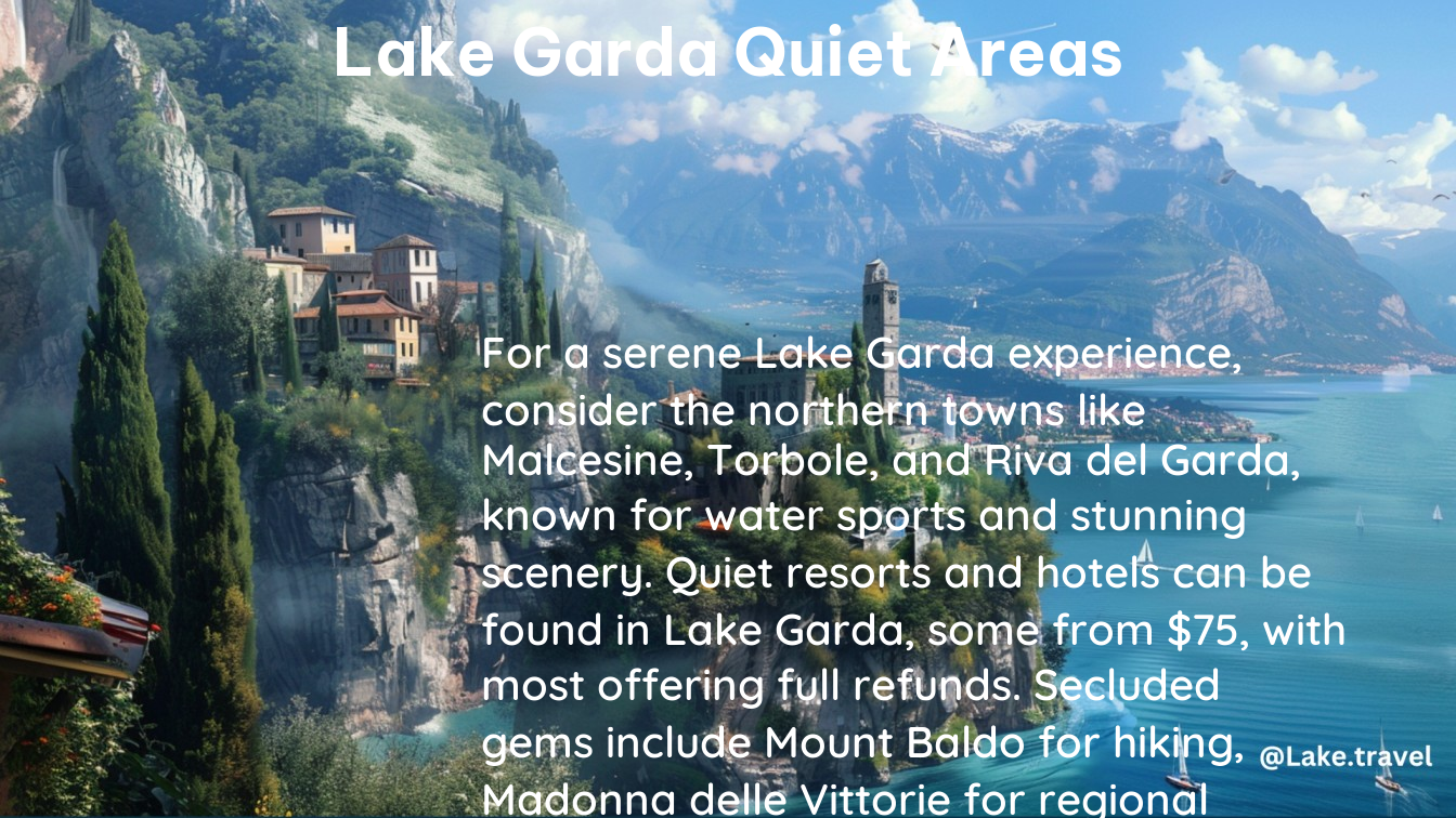 lake garda quiet areas