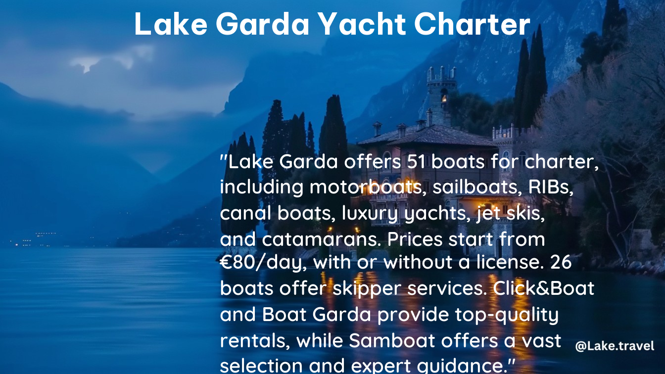 lake garda yacht charter