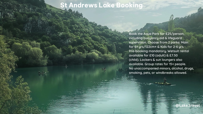 st andrews lake booking