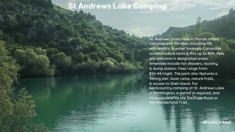 st andrews lake camping